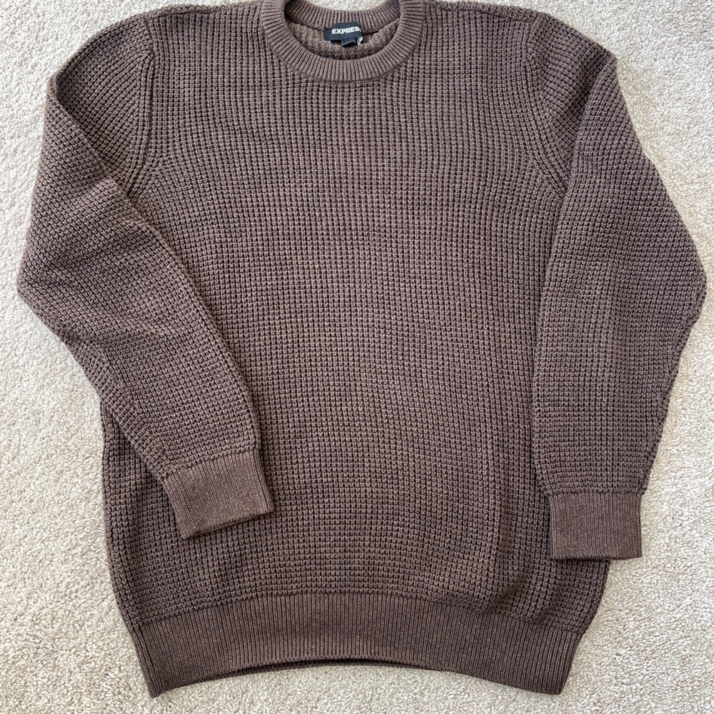 Men's Medium Express Brown Sweater